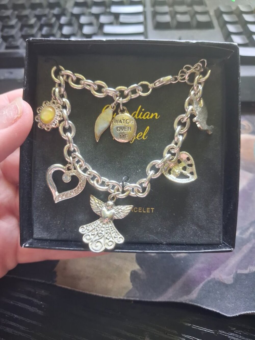 Guardian Angel charm bracelet